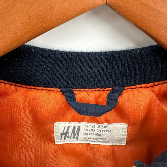 H&M Navy Full Zip Jacket // 7-8Y - Picture 2 of 5